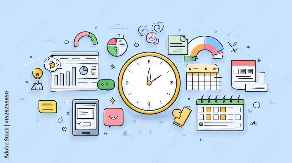 Aufkleber discover effective time management techniques for freelancers with useful tips, calendars, and remin