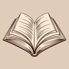 open book vector illustration