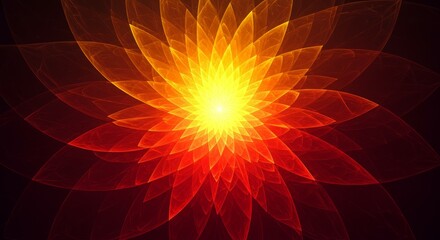 Abstract flower design