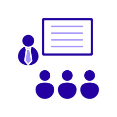 Icon a coaching, isolated against a clean background.