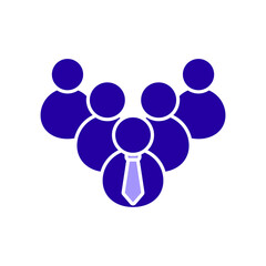 Icon a team, isolated against a clean background.