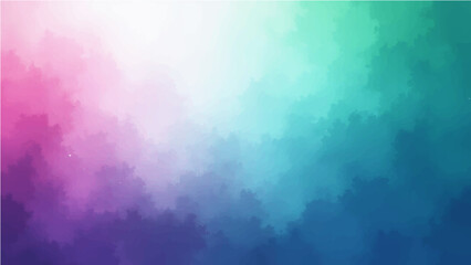 Abstract green magenta white  blue purple abstract color gradient background grainy texture effect web banner header poster design.