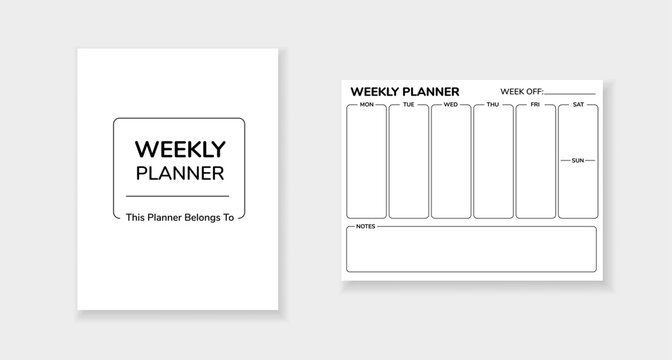 Template for organizing weekly tasks and managing time effectively with a clear, structured layout.