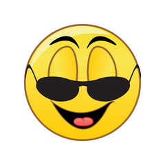 emoticon with glasses
