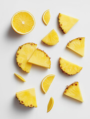 Naklejka premium seamless background with oranges