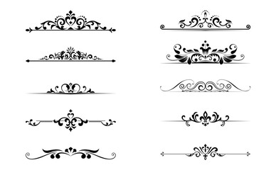 Vintage set. Floral elements for design monograms, invitations, frames, menus and labels. Graphic design of the website, cafes, boutiques, hotels, wedding invitations.