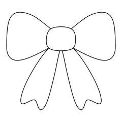 bow outline vector