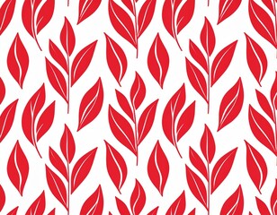 Pionowe wzór z czerwonych liści