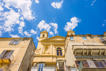 Obraz premium Bastia et l'Église Saint Jean-Baptiste, Ile de Beauté