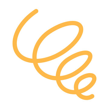 困ったくるくるアイコンのイメージ イエロー