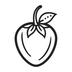 vector illustration of a Chiltepin fruit