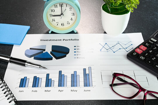 Reviewing your investment portfolio report.