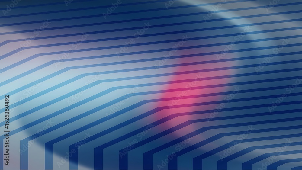 Poster abstract background with blue geometric lines and soft pink hues creating a modern and dynamic visua