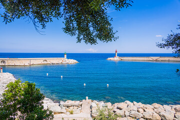 Obraz premium L'entrée du Vieux port de Bastia en Corse, Ile de beauté