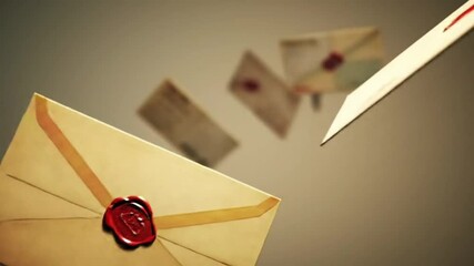 Letters pinned to a bulletin board, nostalgic and personal, celebrating the joy of handwritten correspondence for World Post Day .