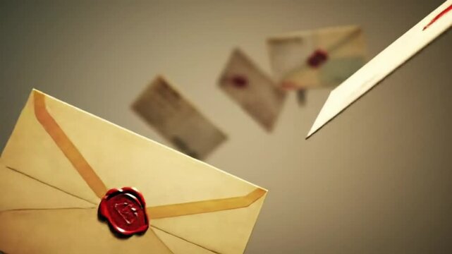 Letters pinned to a bulletin board, nostalgic and personal, celebrating the joy of handwritten correspondence for World Post Day . - Powered by Adobe