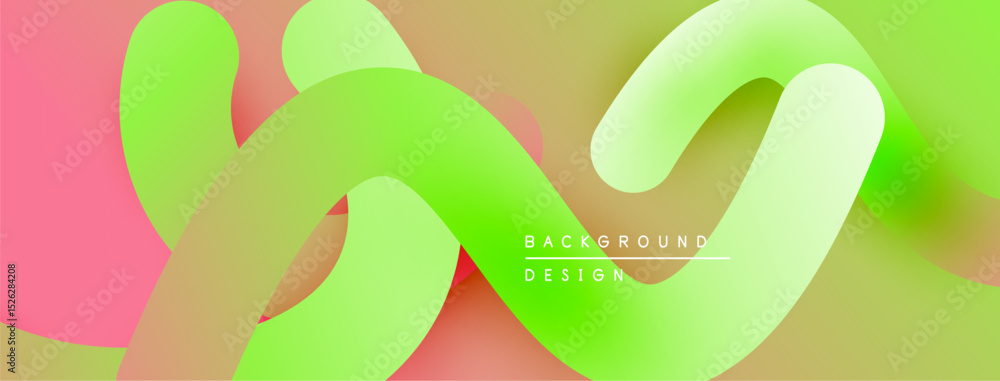 Poster abstract fluid shapes, vibrant colors blend. soft gradients create dynamic visual experience. modern