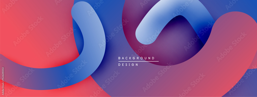 Poster Abstract fluid shapes, vibrant colors blend. Modern design, smooth gradients create dynamic composition. Background texture suggests movement.