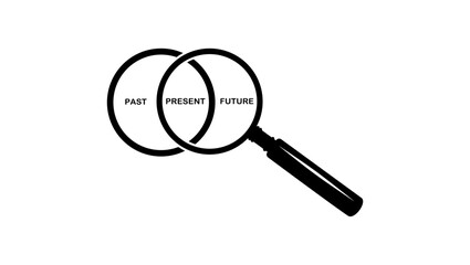 Futurist symbol, black isolated silhouette