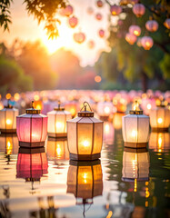 Enchanting Still Life Photography of Lanterns at Obon Festival