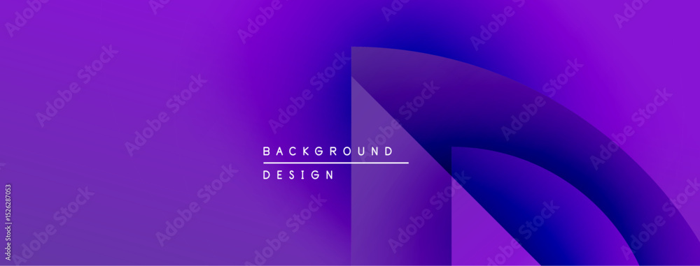 Aufkleber purple gradient background design features curved shapes. text reads background design. modern, abst