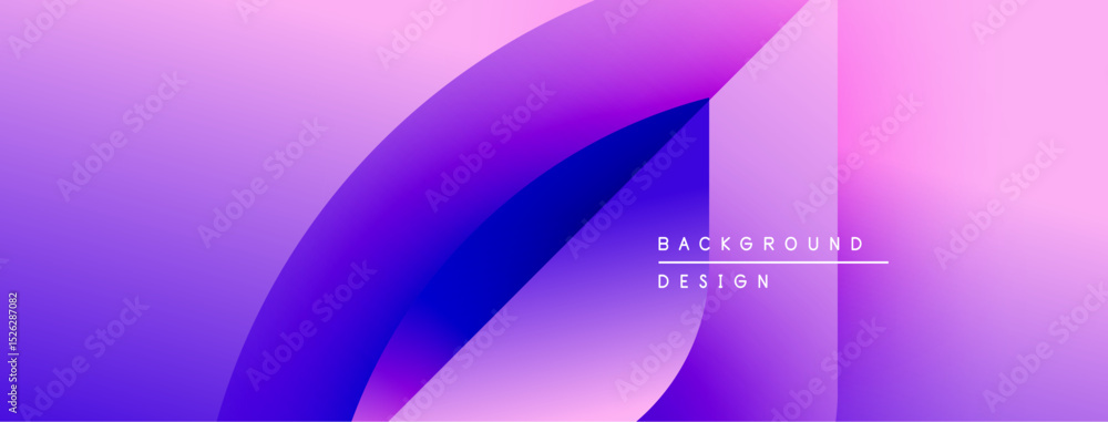 Poster abstract gradient background. purple, pink hues blend smoothly. minimalist design with text elements