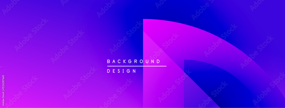 Poster abstract gradient background. purple, blue hues blend smoothly. minimalist design features text back