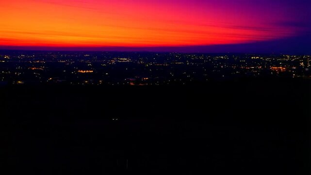 Modern high rise sunrise city view