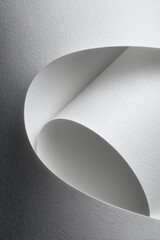 A roll of white paper on the wall