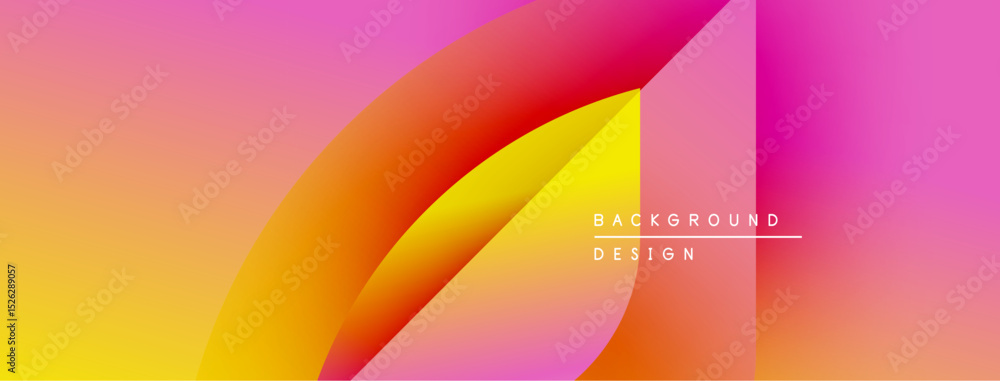 Fototapete Abstract gradient design. Vivid colors blend, creating dynamic visual effect. Modern aesthetic suitable for backgrounds, presentations.