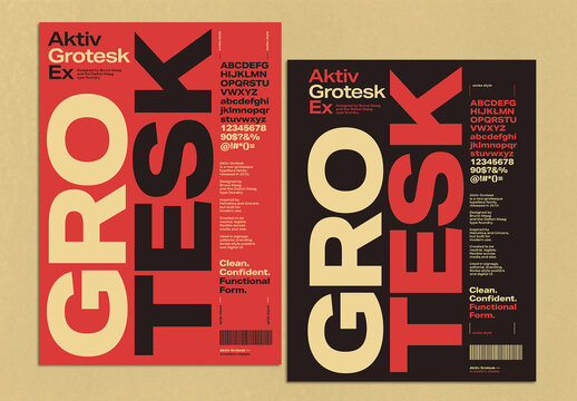 Clean Swiss Layout Typography Poster