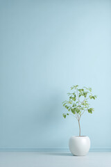 minimalist scene featuring single ultrabright color accent against clean background