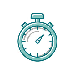 Simple stopwatch design used for timing activities in sports or everyday tasks