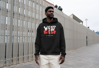 Mockup Of Man Wearing Customized Long Sleeved Top