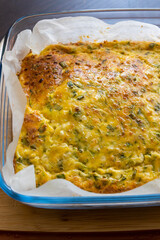 delicious and healthy crustless cottage cheese zucchini quiche. This golden-baked dish is perfect for a make-ahead breakfast or light lunch