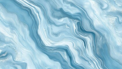 Obraz premium Motivo astratto con colori azzurro e bianco. Ci sono onde e vortici che creano un effetto di movimento fluido