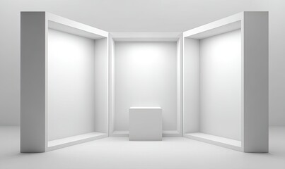 blank exhibition stand