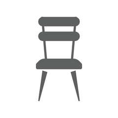 Simple chair vector, illustration. Minimalist design. Chair infographics.