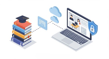 Online education platform with secure access