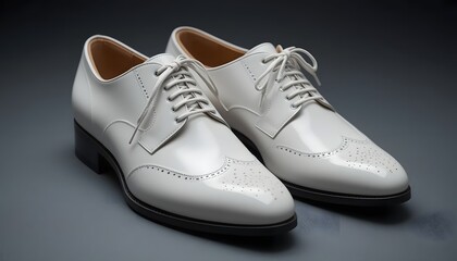 Elegant dress white shoes