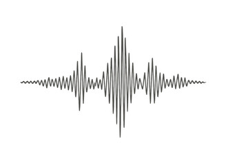 Sound wave pulsing, revealing intricate audio frequencies vibrating dynamically against transparent digital surface