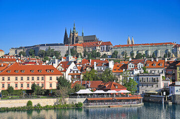 Obraz premium Prague Castle, old town cityscape, Czech republic