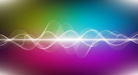 Vibrant, abstract sound waves