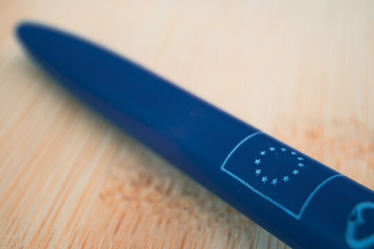 Pen with the mark of the European Union