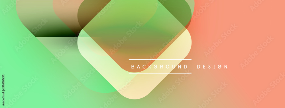Poster Abstract gradients blend, creating dynamic visual flow. Soft colors overlap, forming modern background design. Minimalist text present.