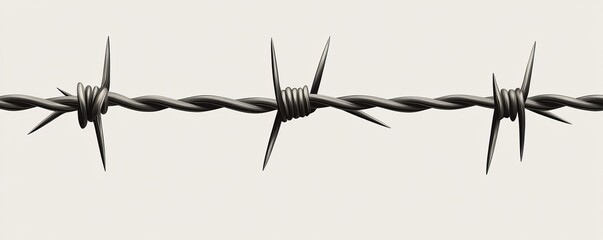 metal steel barbed wire thoms