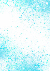 Abstract grunge splatter coloured background in teal colour
