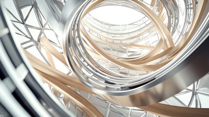 Abstract architectural spiral