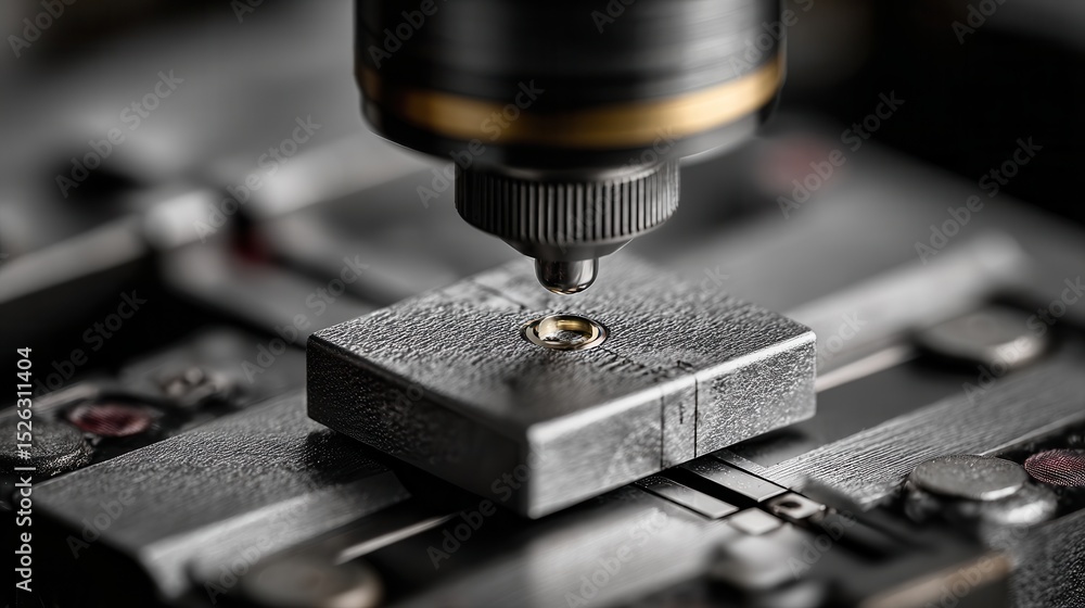 Poster precision tools being calibrated in a certified lab for ultimate accuracy