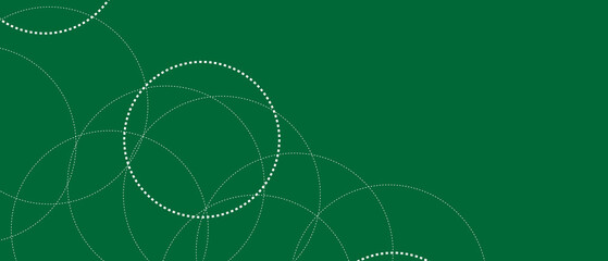 Abstract green background design with white circle